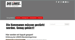 Desktop Screenshot of genug-gekuerzt.dielinke-rhlp.de
